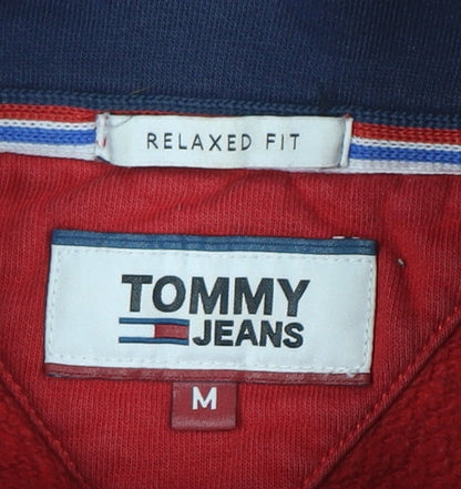 Tommy Jeans Men's Red White Blue Pullover Sweatshirt M