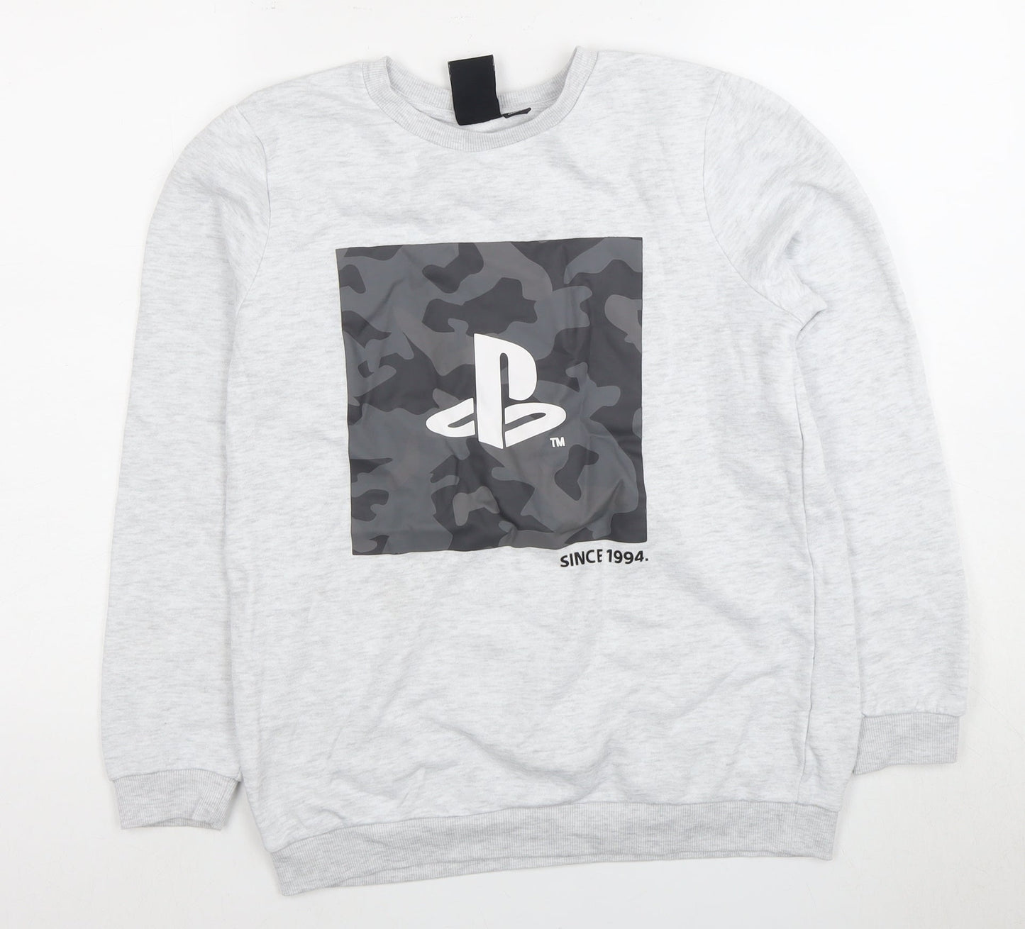 Boys PlayStation Grey Pullover Sweatshirt - Size 14 Years