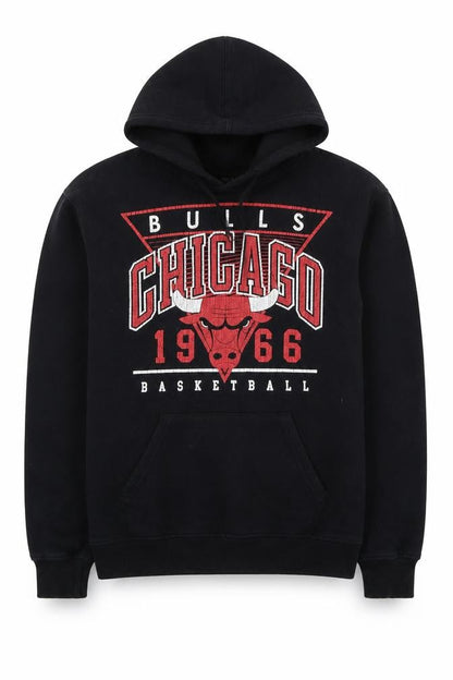 UNK Men's Black Pullover Hoodie S - Basketball Graphic