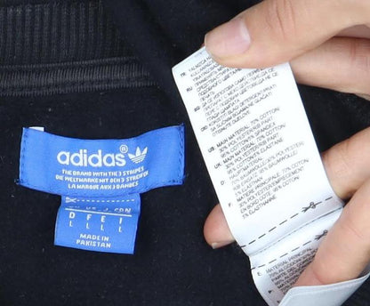 Adidas Men's Black Pullover Sweatshirt - Large