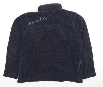 Weird Fish Men's Blue 1/4 Zip Sweatshirt, Size S