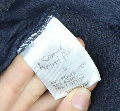 Weird Fish Men's Blue 1/4 Zip Sweatshirt, Size S