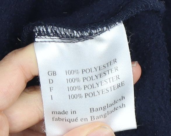 Asics Men's Blue XL Fleece Jacket with Hood