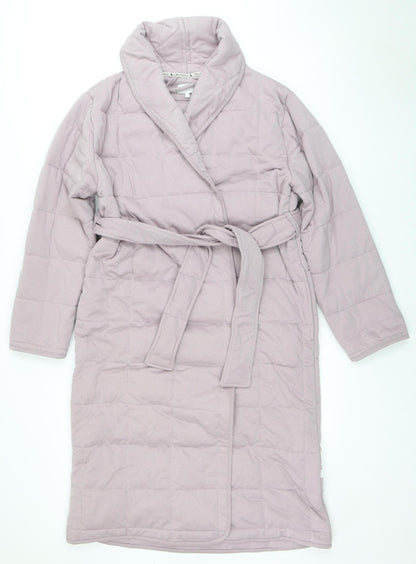 Womens UK Size S FatFace Purple Quilted Coat