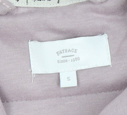 Womens UK Size S FatFace Purple Quilted Coat