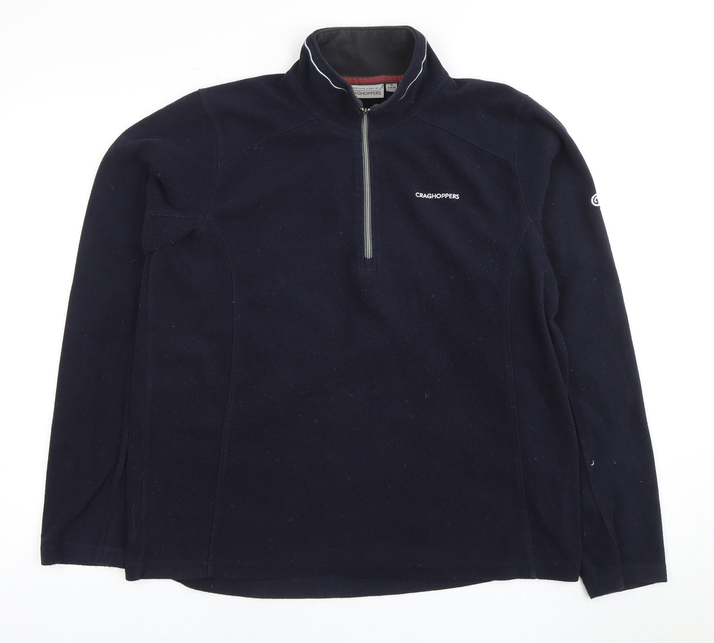 Mens UK Size M Craghoppers Blue 1/4 Zip Sweatshirt
