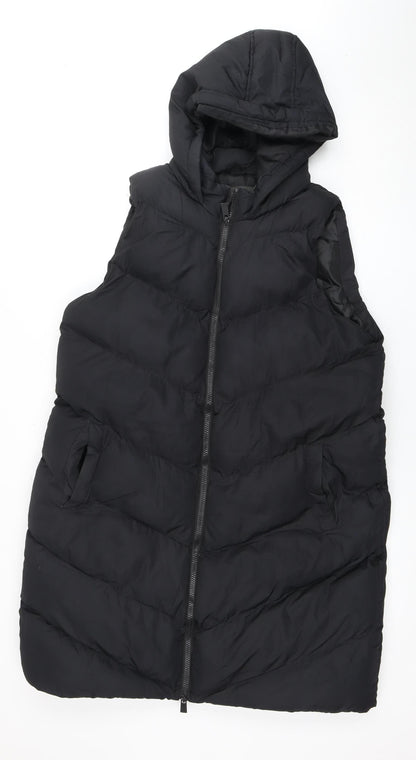 Womens UK Size L French Connection Black Puffer Jacket