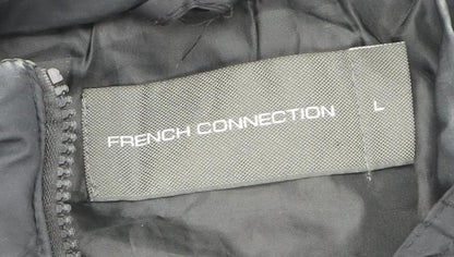 Womens UK Size L French Connection Black Puffer Jacket