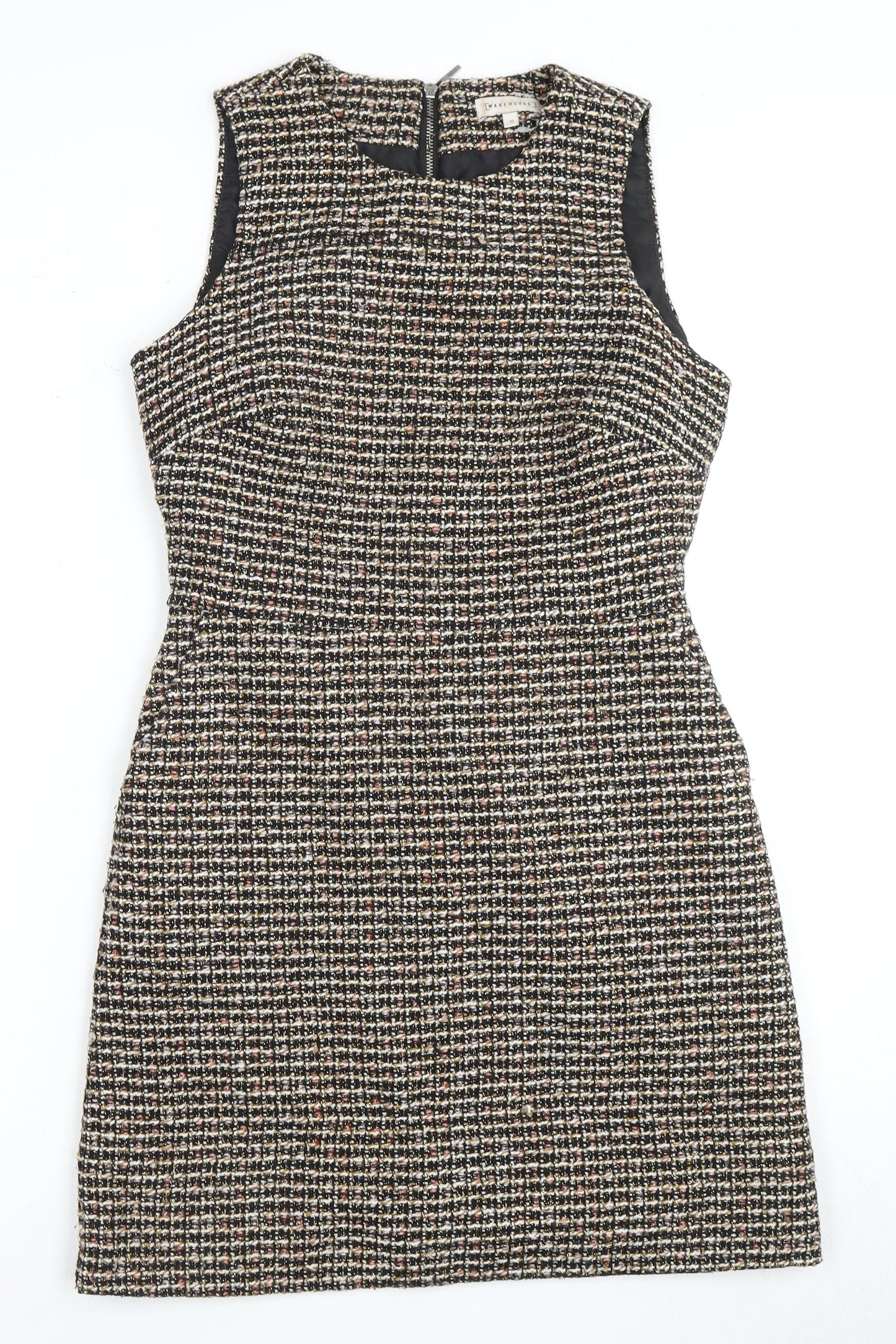 Warehouse Women's Multicoloured Check Pencil Dress
