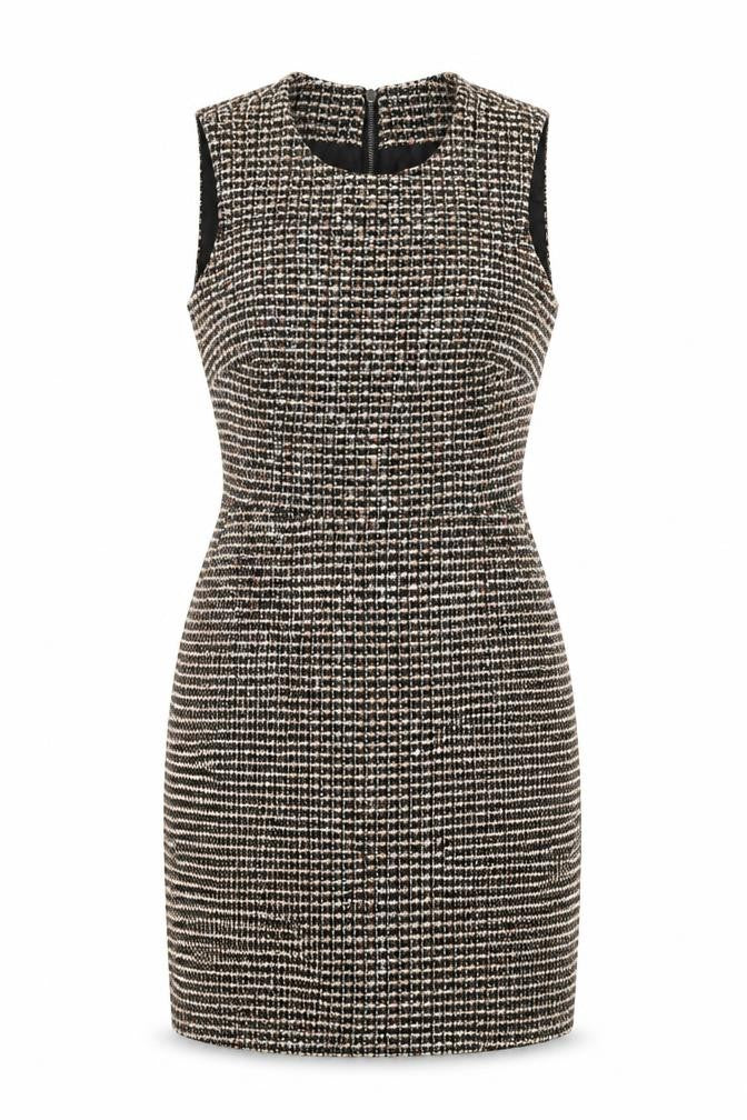 Warehouse Women's Multicoloured Check Pencil Dress