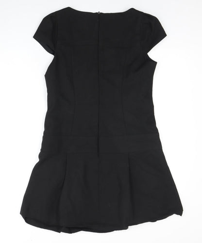 Warehouse Women's Black Short Sleeve Dress Size 12