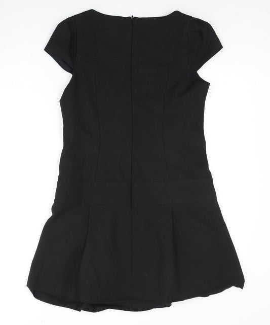 Warehouse Women's Black Short Sleeve Dress Size 12