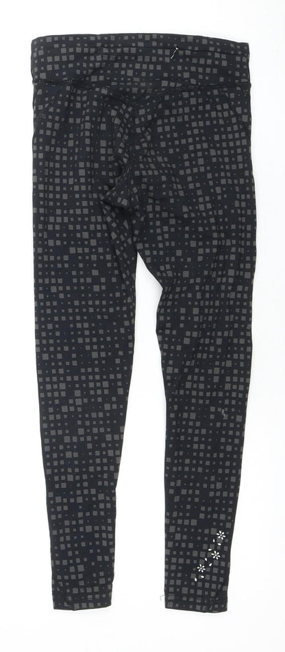 USA Pro Women's Black Geometric Leggings Size 6