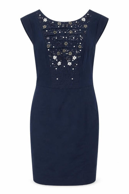 French Connection Women's Blue Sequin Dress Size 6