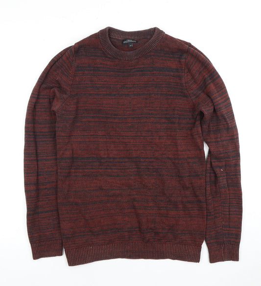 Next Men's XS Red Striped Pullover Jumper