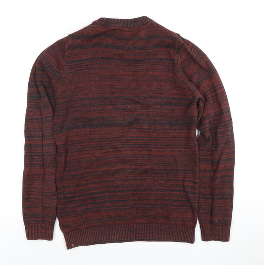 Next Men's XS Red Striped Pullover Jumper