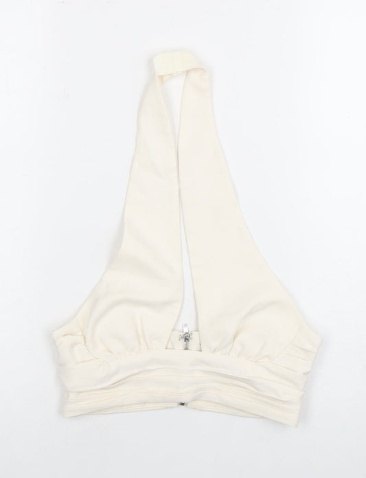 Womens UK Size 6 Oh Polly White Camisole Blouse