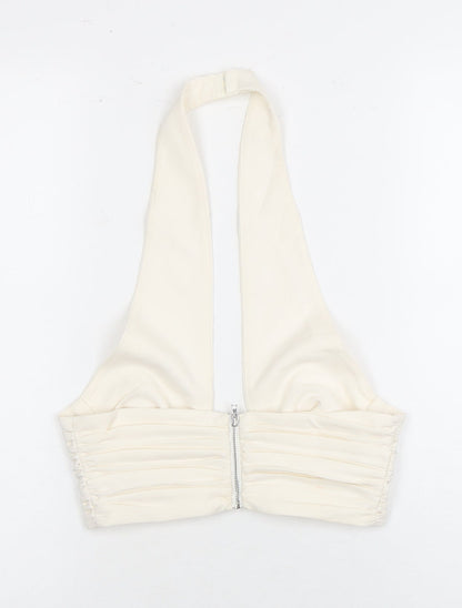 Womens UK Size 6 Oh Polly White Camisole Blouse