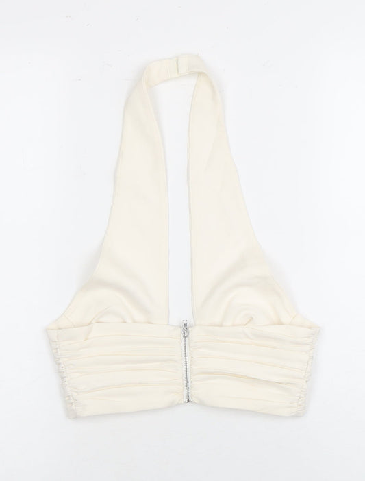 Womens UK Size 6 Oh Polly White Camisole Blouse