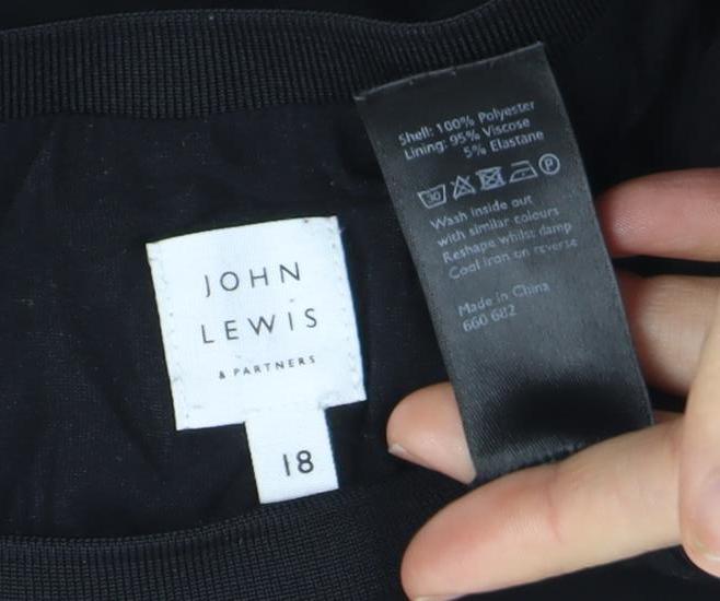 John Lewis Women's Black Blouse Size 18 Sleeveless