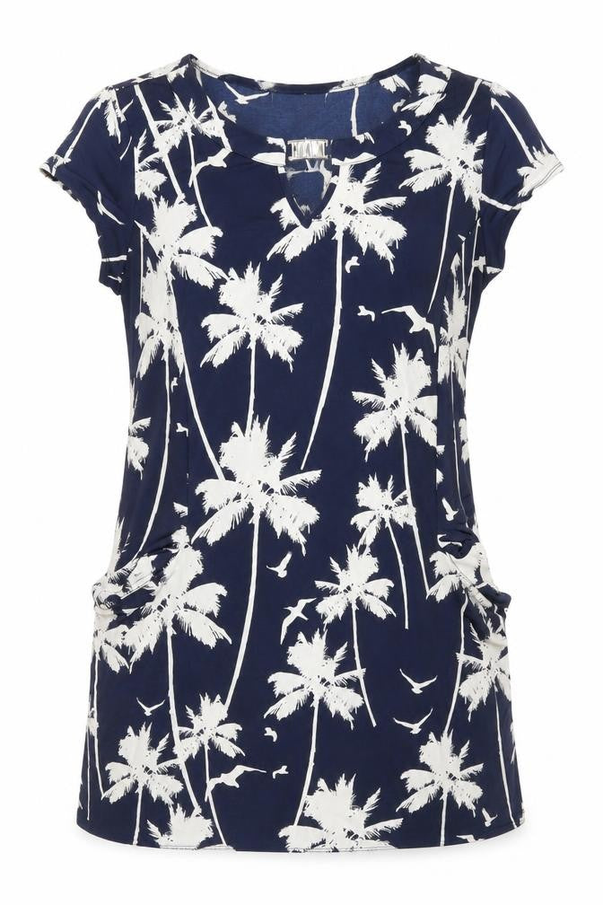 Womens UK Size M Wallis Blue Basic Blouse