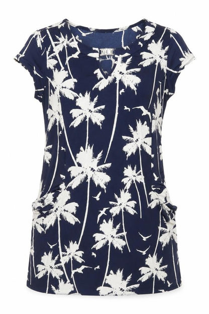 Womens UK Size M Wallis Blue Basic Blouse