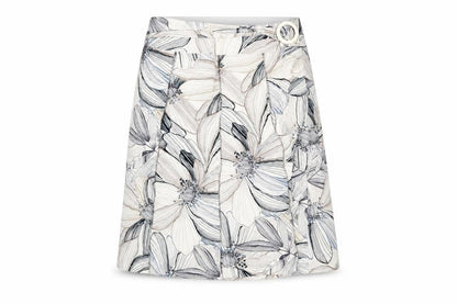 Women's Multicoloured A-Line Floral Skirt Size 14
