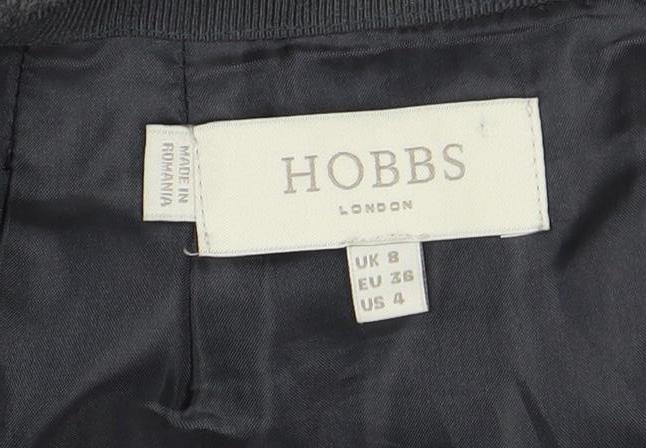 Hobbs Women's Grey Blue Wool Pencil Skirt, Size 8