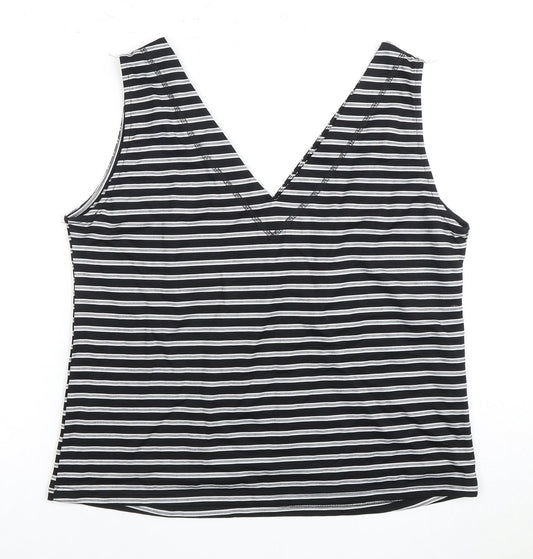 Womens UK Size 14 Warehouse Black Camisole Tank