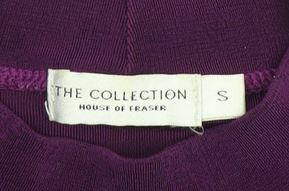 House of Fraser Women's Purple Mock Neck Top Size S