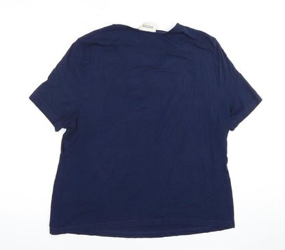 Womens UK Size UK 14 Eastex Blue Basic T-Shirt