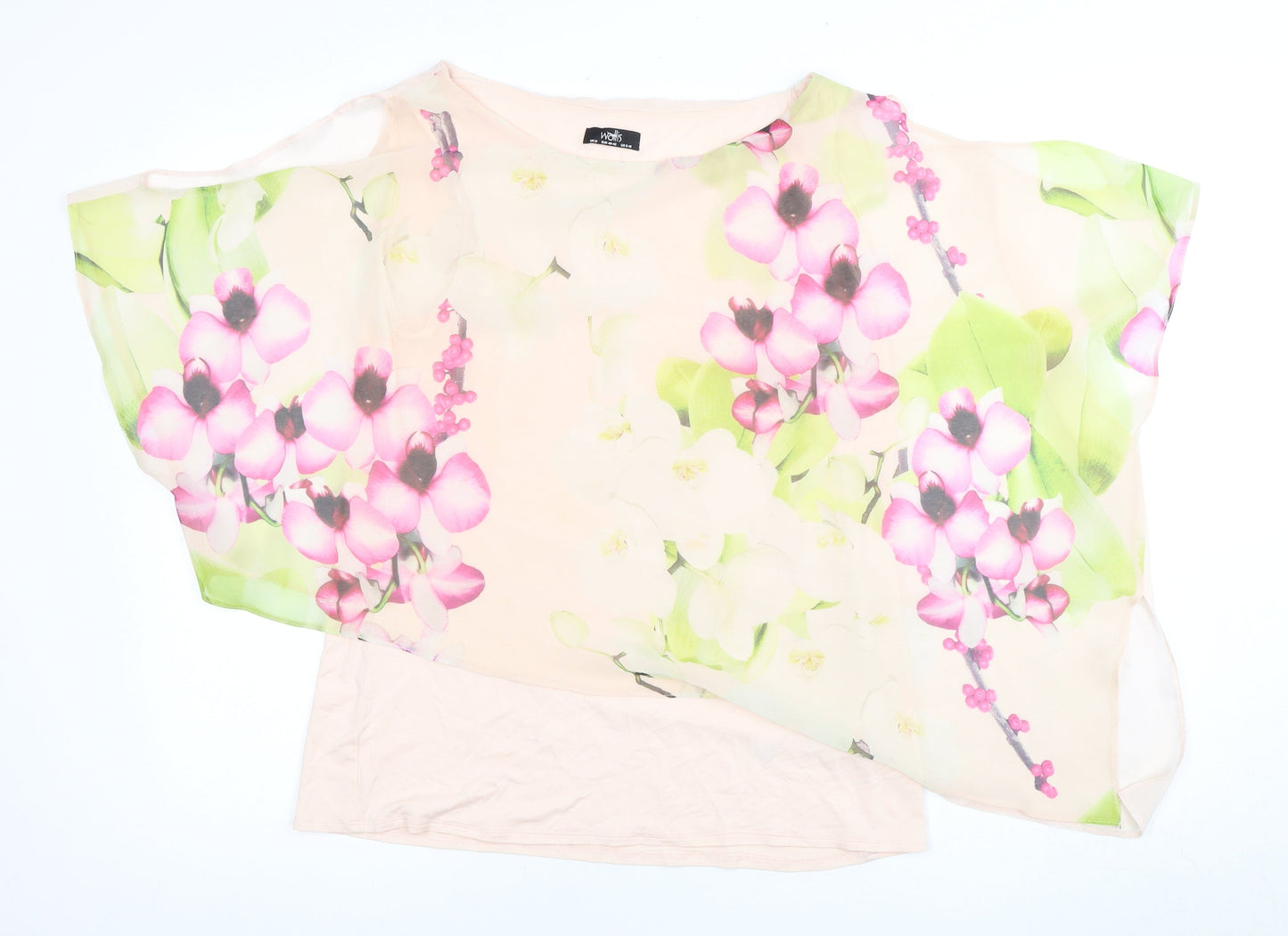 Womens UK Size M Wallis Multicoloured Basic Blouse