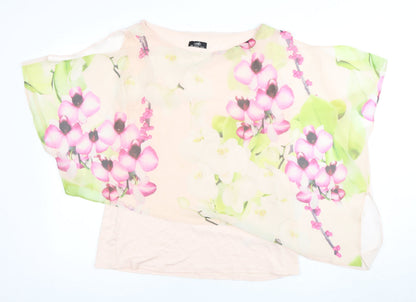 Womens UK Size M Wallis Multicoloured Basic Blouse