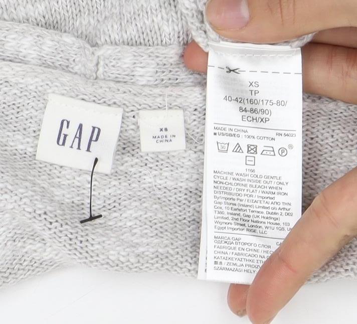 Womens UK Size XS Gap Grey Pullover Jumper