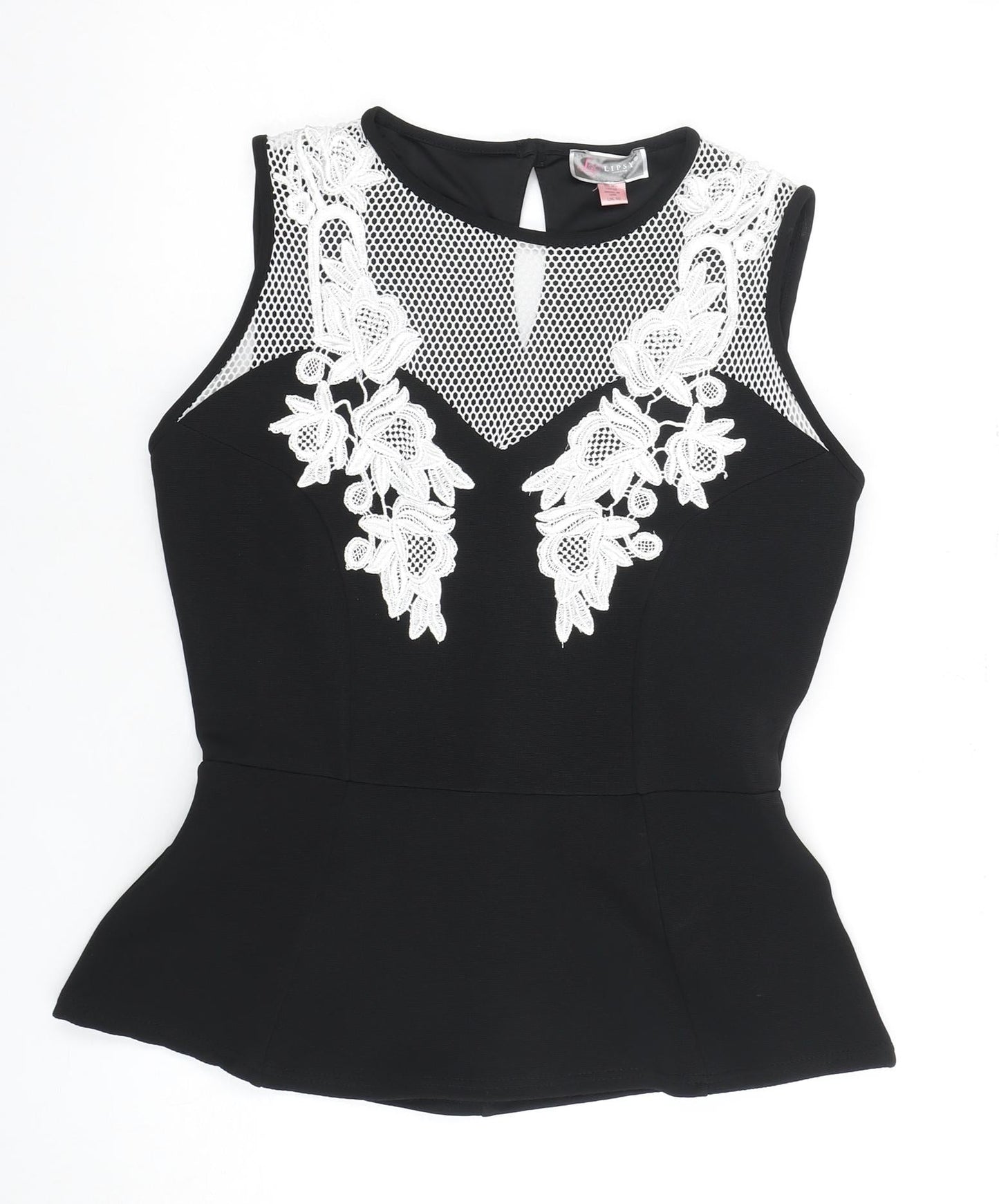 Womens UK Size 10 Lipsy London Black Camisole Blouse