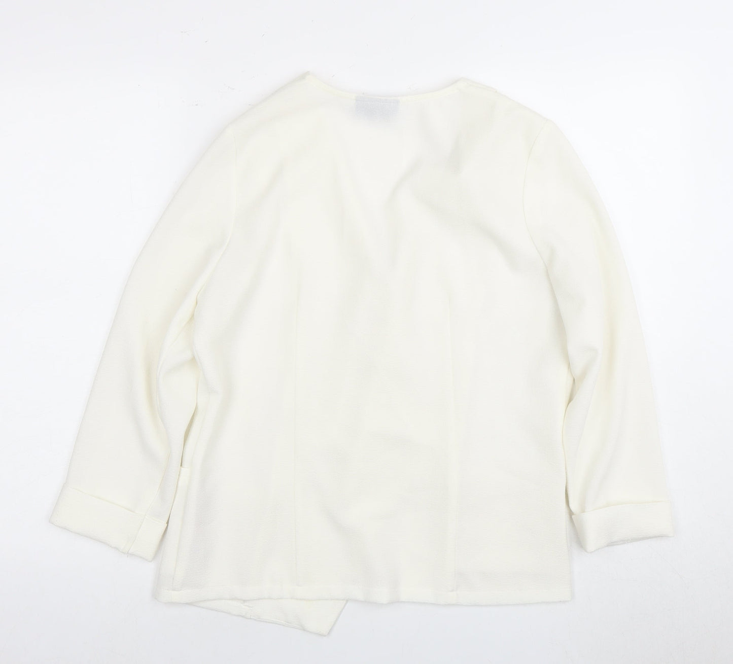 Wallis Women's White Blazer, Size M, Formal, Lined