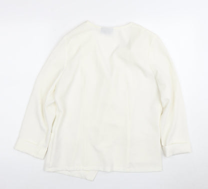 Wallis Women's White Blazer, Size M, Formal, Lined