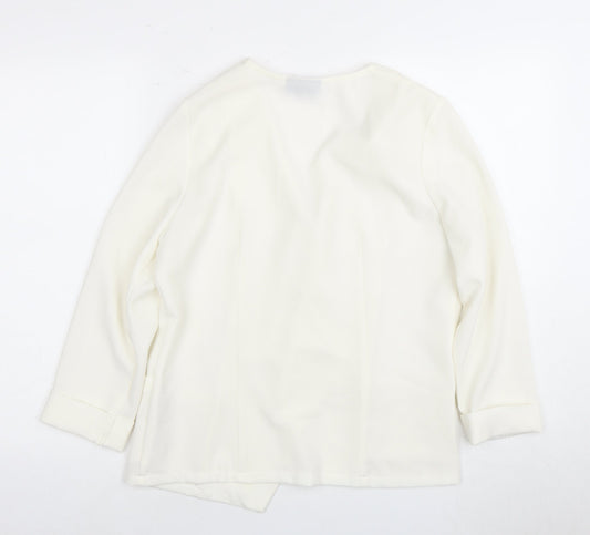 Wallis Women's White Blazer, Size M, Formal, Lined