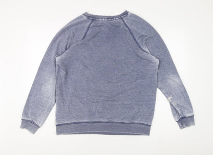 Mens UK Size M NEXT Blue Pullover Sweatshirt