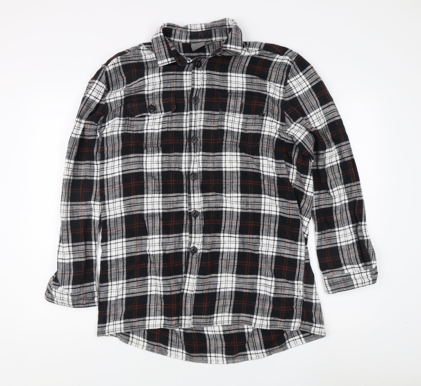 Womens UK Size S ASOS Multicoloured Basic Button-Up