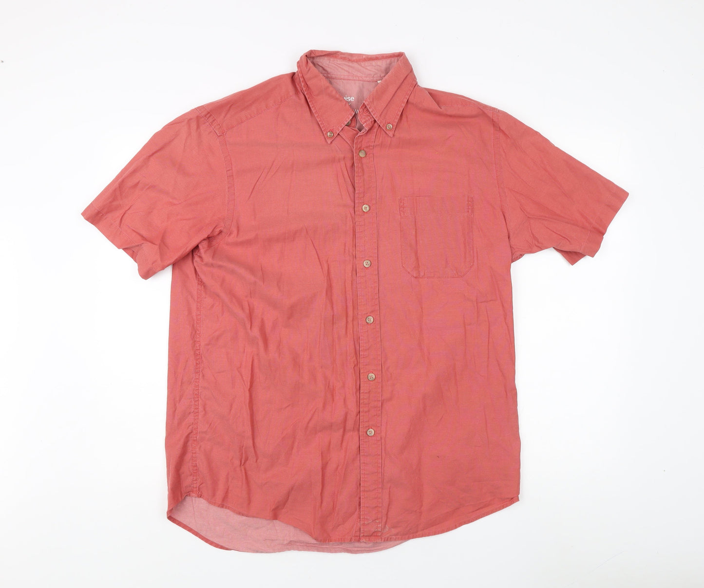 Guise Men's Red Short Sleeve Button-Up Shirt