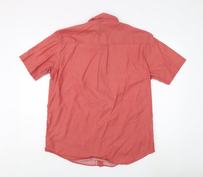 Guise Men's Red Short Sleeve Button-Up Shirt