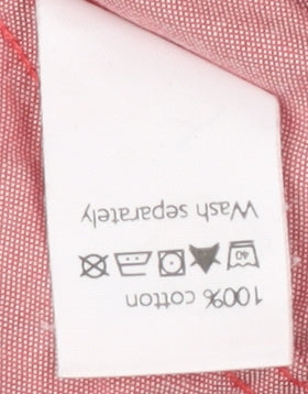Guise Men's Red Short Sleeve Button-Up Shirt