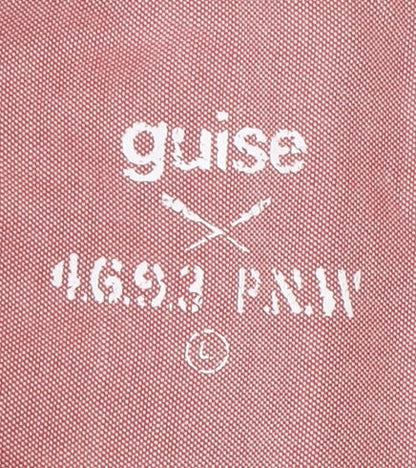 Guise Men's Red Short Sleeve Button-Up Shirt
