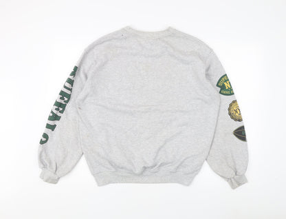 Urban Outfitters Grey Men's Logo Sweatshirt S