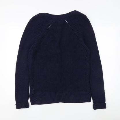 Rachel Roy Women's Blue V-Neck Cardigan L