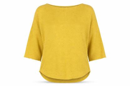 Womens UK Size XL Isabella D. Yellow Pullover Jumper