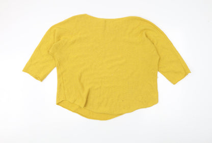 Womens UK Size XL Isabella D. Yellow Pullover Jumper