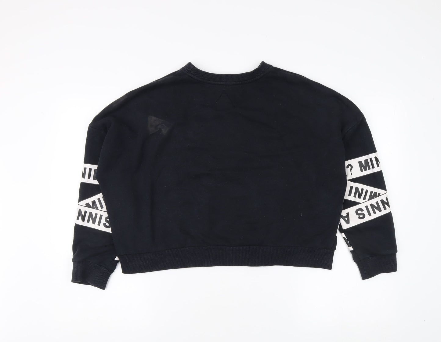 Mini Cream Women's Black Pullover Sweatshirt M
