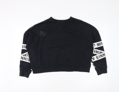 Mini Cream Women's Black Pullover Sweatshirt M